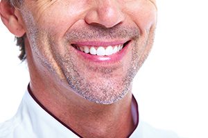 Man Smiling with White Teeth