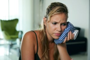 Woman with Dental Emergency